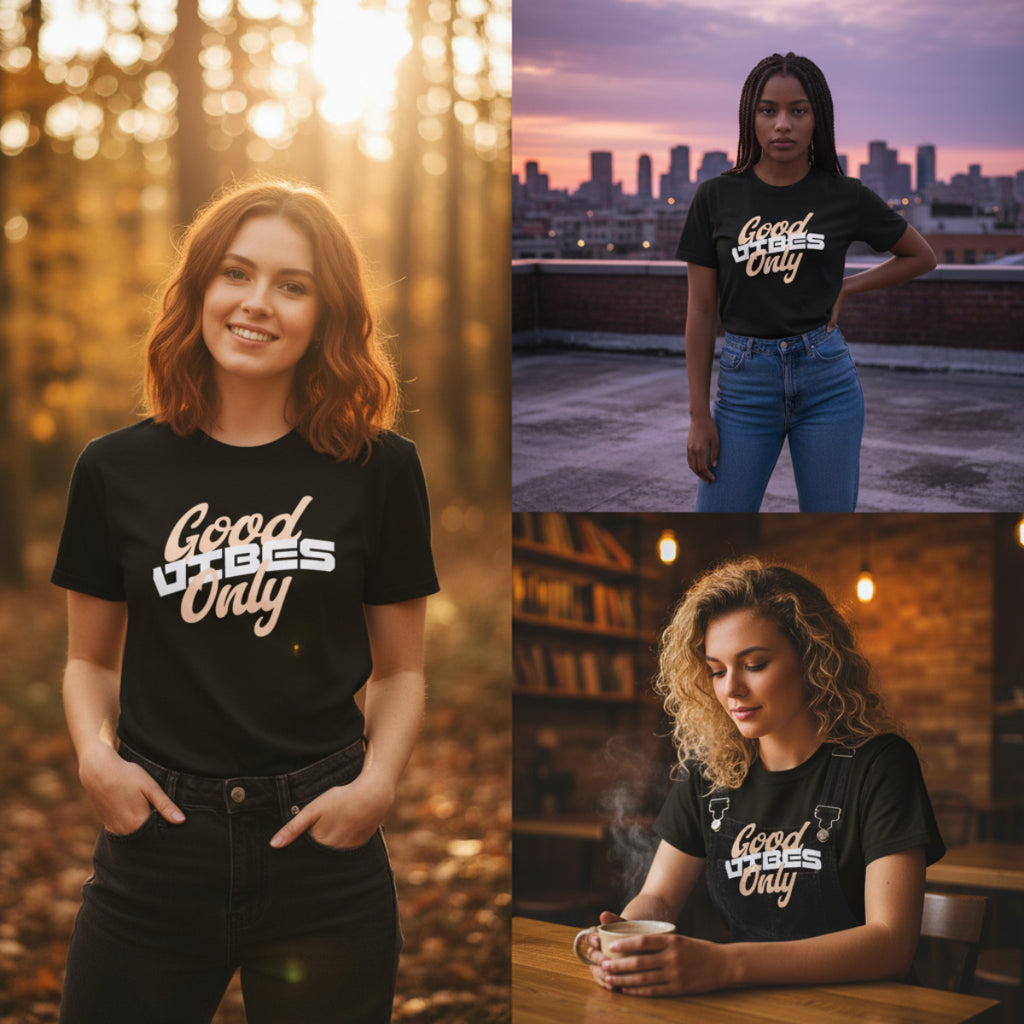 Good Vibe Only Black