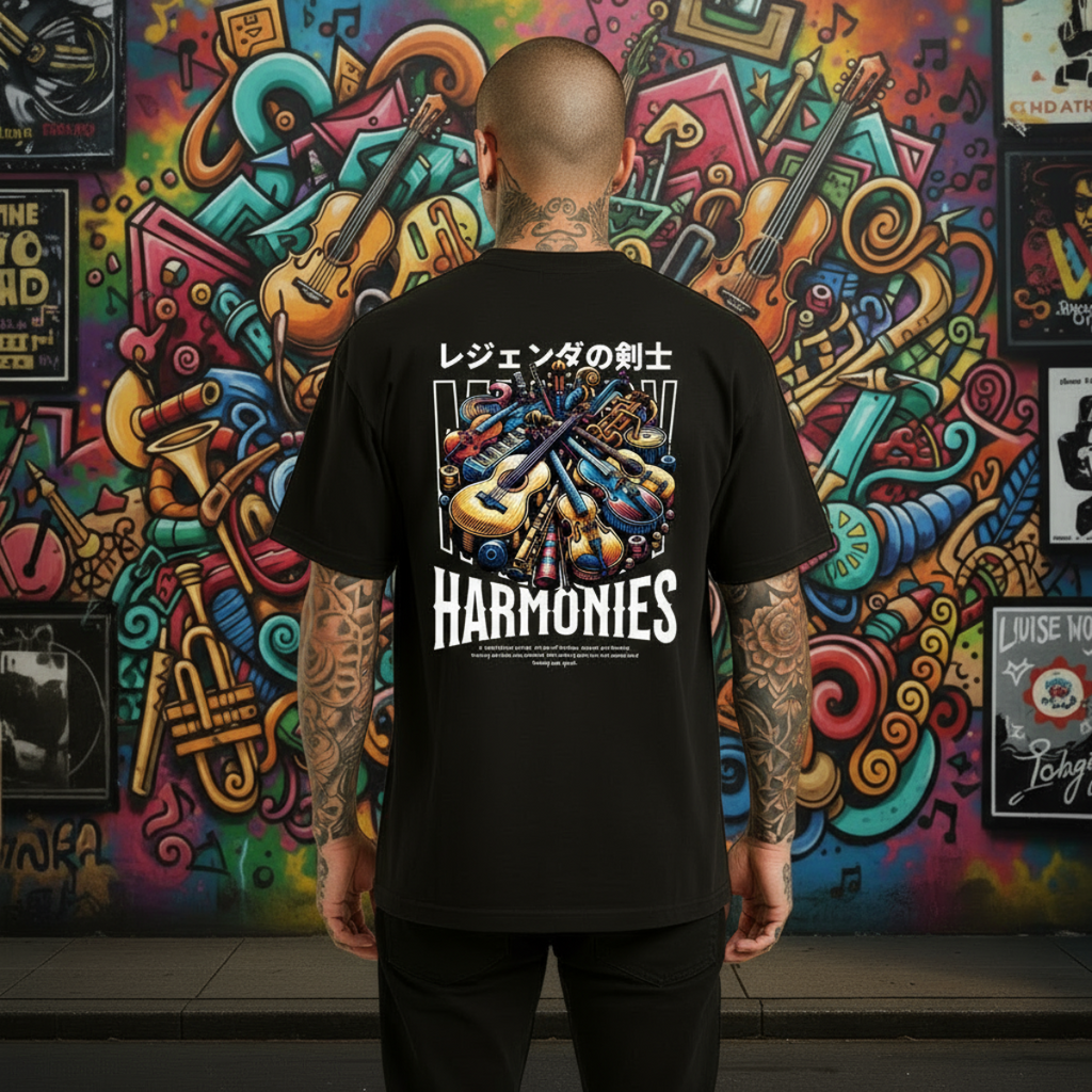 Oversized harmonies unisex t-shirt