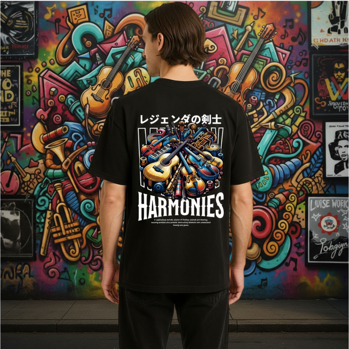 Oversized harmonies unisex t-shirt