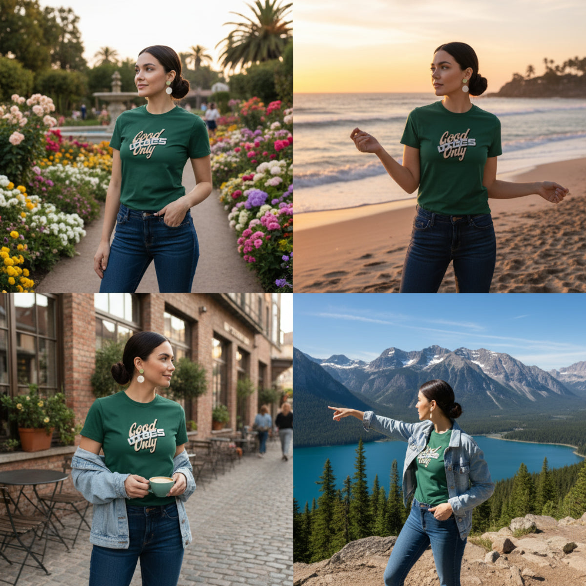 Good Vibe Only Green