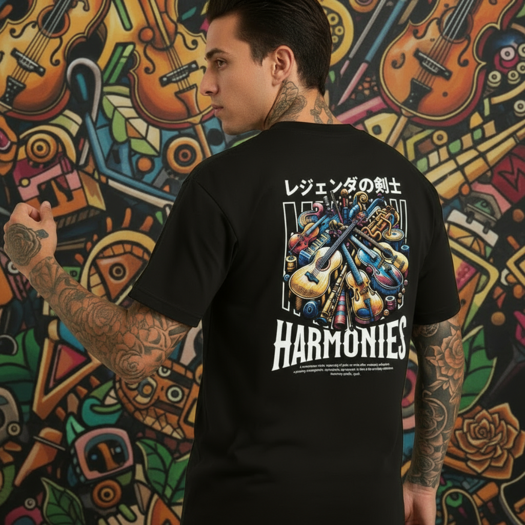 Oversized harmonies unisex t-shirt